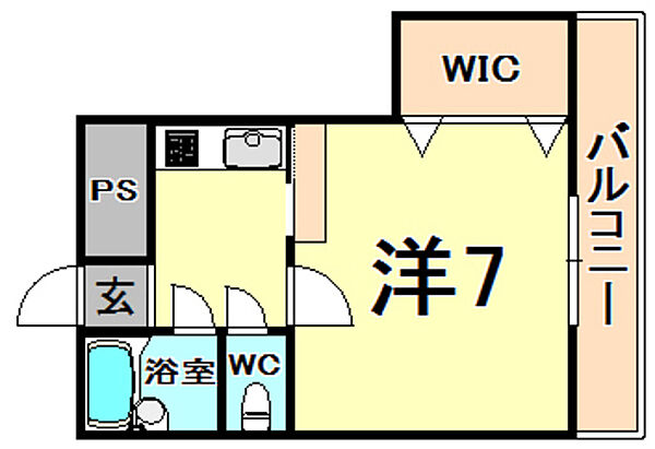 兵庫県尼崎市猪名寺２丁目(賃貸マンション1K・2階・22.92㎡)の写真 その2