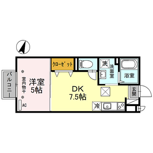 兵庫県尼崎市浜３丁目(賃貸アパート1DK・1階・30.27㎡)の写真 その2