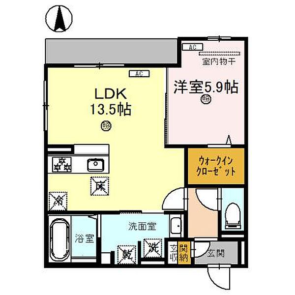 兵庫県尼崎市武庫之荘本町３丁目(賃貸アパート1LDK・1階・49.32㎡)の写真 その1