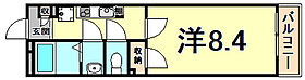 兵庫県尼崎市南初島町（賃貸マンション1K・3階・24.84㎡） その2