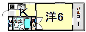 兵庫県尼崎市尾浜町３丁目（賃貸マンション1K・3階・22.00㎡） その2