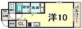 兵庫県尼崎市立花町１丁目（賃貸マンション1R・7階・25.62㎡） その2