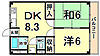 市隆ハイツ塚口2階3.4万円