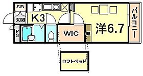 兵庫県尼崎市南塚口町８丁目（賃貸マンション1K・3階・19.87㎡） その2