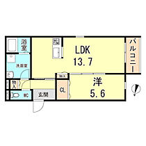 兵庫県伊丹市荒牧南４丁目（賃貸アパート1LDK・3階・46.66㎡） その2