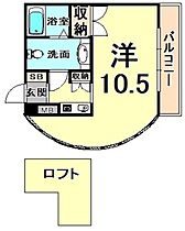 兵庫県尼崎市武庫之荘２丁目（賃貸マンション1K・4階・27.54㎡） その2