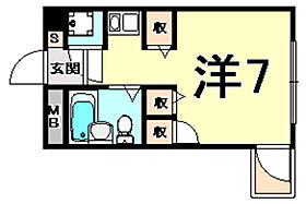 兵庫県尼崎市武庫町１丁目（賃貸マンション1R・2階・18.50㎡） その2