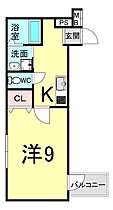 兵庫県尼崎市東園田町２丁目（賃貸アパート1K・1階・30.34㎡） その2