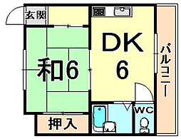 間取図画像 1DK