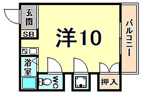 兵庫県尼崎市道意町３丁目（賃貸マンション1R・4階・28.00㎡） その2