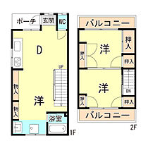 兵庫県尼崎市椎堂１丁目（賃貸テラスハウス2LDK・1階・49.42㎡） その2