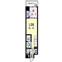 兵庫県伊丹市西台１丁目（賃貸マンション1LDK・2階・31.56㎡） その2