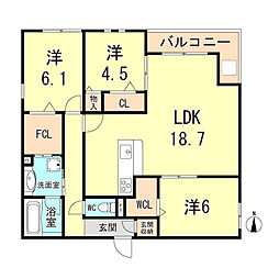 間取図画像 3LDK