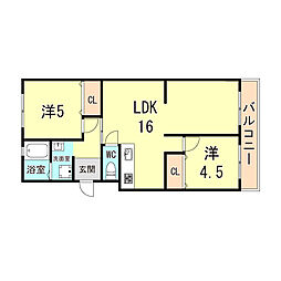 間取図画像 2LDK