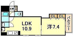 間取図画像 1LDK
