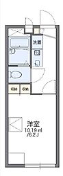レオパレスカルム 2階1Kの間取り