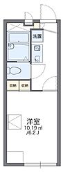 レオパレスフレンズII 2階1Kの間取り