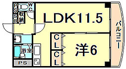 間取図画像 1LDK
