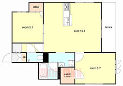 間取図画像 2LDK