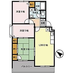 ファミール池尻 3LDKの間取図画像