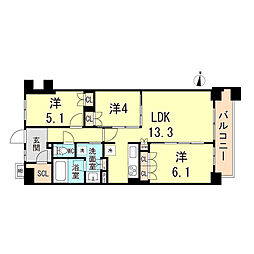 間取図画像 3LDK