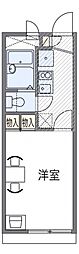 レオパレスＭＡＲＩＥ 2階1Kの間取り