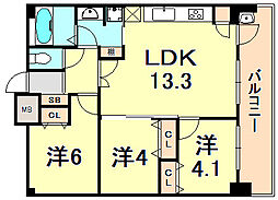 間取図画像 3LDK