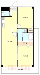 間取図画像 2LDK