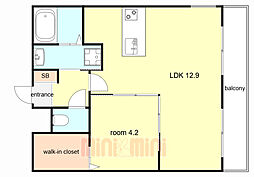 間取図画像 1LDK