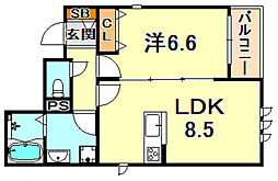 間取図画像 1LDK