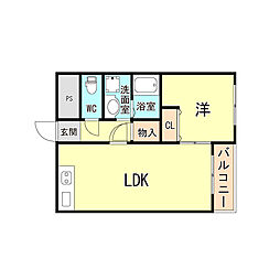 間取図画像 1LDK