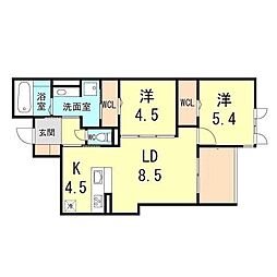 間取図画像 2LDK
