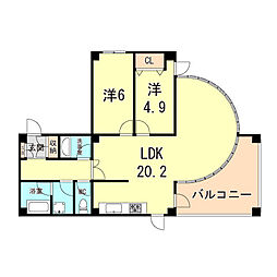 間取図画像 2LDK