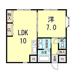 間取図画像 1LDK