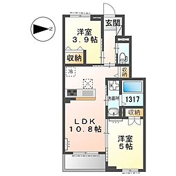 サクラーレ長坂 1階/105