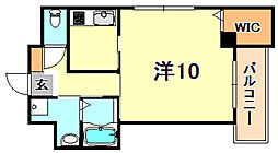 ソレイユ清元 1Kの間取図画像
