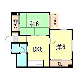間取図画像 2DK