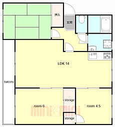 間取図画像 3LDK