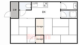 森川文化 2Kの間取図画像