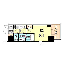 エスリード　ザ・ランドマーク神戸 6階/606