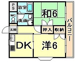 間取図画像 2DK