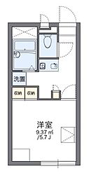 レオパレス扇 1Kの間取図画像
