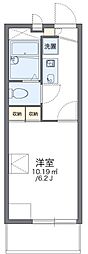 レオパレスカサグランデ2 1Kの間取図画像