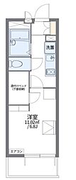 レオパレス加島駅ダイレクト1 1Kの間取図画像