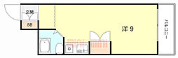 CLEAR塚本 ワンルームの間取図画像