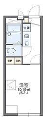 レオパレス秀 1Kの間取図画像