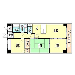 シエル 3LDKの間取図画像