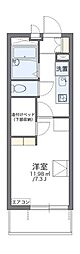レオパレスGreenAmber 1Kの間取図画像
