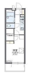 レオパレス奥畑 1Kの間取図画像