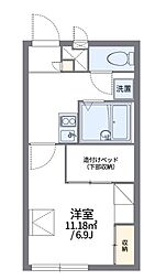 レオパレスリリー 1Kの間取図画像